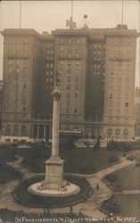 St. Francis Hotel and Dewey Monument Postcard