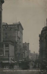 Sutter St. Looking East Postcard