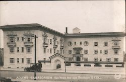 Adlers Sanatorium, Van Ness Avenue and Broadway Postcard