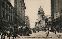 Market Street, East of Fourth Street San Francisco, CA Postcard Postcard Postcard