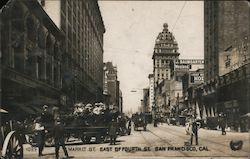 Market Street East of Fourth Street Postcard