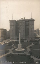 St. Francis Hotel and Dewey Monument, Union Square Postcard