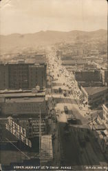 Upper Market St. and Twin Peaks Postcard