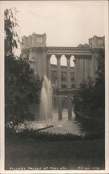 Pillars, Palace of Fine Arts Postcard