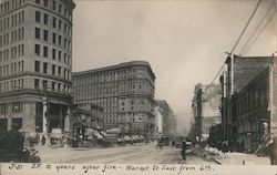Market St. East From 6th, 2 Years After Fire Postcard