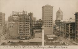 New Buildings About Union Square, 2 Years After Fire Postcard