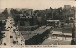 Up Market from Ferry Tower, 2 Yrs After Fire Postcard