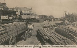 S.F. Reconstruction, getting busy on VanNess Ave. Temporaries Postcard