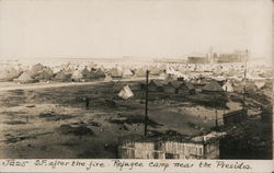 City After the Fire. Refugee Camp Near the Presidio Postcard