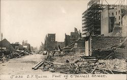 Ruins, Foot of O'Farrell Street Postcard