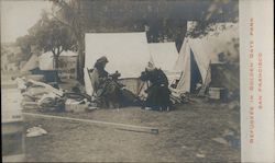 Refugees in Golden Gate Park Postcard
