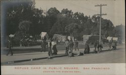 Refuge Camp in Public Square Postcard