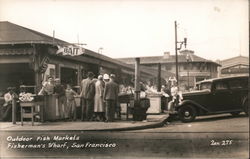 Outdoor Fish Markets, Fisherman's Wharf Postcard