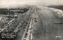 Ocean Beach and Great Highway Postcard