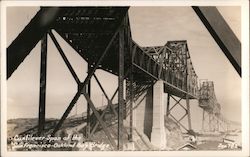 Cantilever Span of the San Francisco-Oakland Bay Bridge California Postcard Postcard Postcard