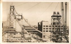 Cable Spinning on the San Francisco-Oakland Bay Bridge Postcard