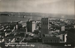 City and Oakland Bay Bridge From the Russ Building San Francisco, CA Postcard Postcard Postcard