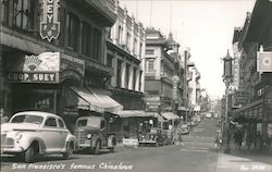 Street Scene, Famous Chinatown Postcard