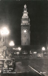Ferry Building at NIght Postcard