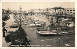 Repairing Nets, Fishermans Wharf San Francisco, CA Piggott Postcard Postcard Postcard