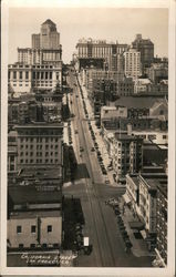California Street - looking up the hill San Francisco, CA Piggott Postcard Postcard Postcard