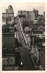 Looking Along California Street San Francisco, CA Piggott Postcard Postcard Postcard