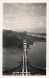 Golden Gate Bridge, Cat Walks and Cables Postcard