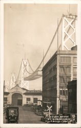 Bay Bridge at Embarcadero Postcard