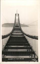 Roadbed of S.F. Bay Bridge Postcard