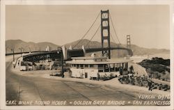 Carl Wilke Round House, Golden Gate Bridge Postcard