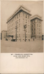 St. Francis Hospital, Hyde and Bush Streets Postcard
