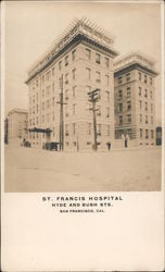 St. Francis Hospital, Hyde and Bush Sts. Postcard