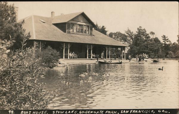 Boat House, Stow Lake, Golden Gate Park #98 San Francisco California