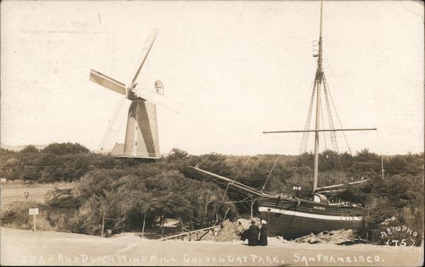 CJOA and Dutch Windmill, Golden Gate Park San Francisco California