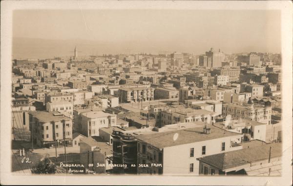 Panorama View from Russian Hill San Francisco California