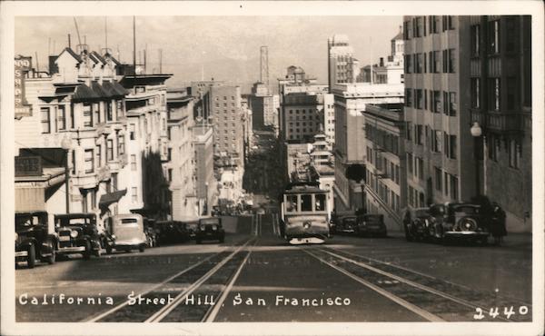 California Street Hill San Francisco