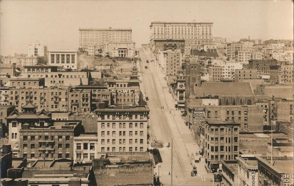 California Street, Nob Hill, Fairmont Hotel San Francisco