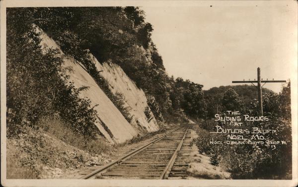 The Sliding Rocks at Butler's Bluff Noel Missouri