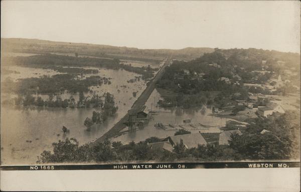High Water, June 1908 Weston Missouri