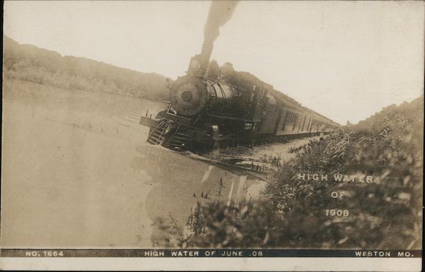 High Water June 1908 Weston Missouri
