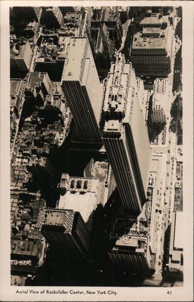 Aerial View of Rockefeller Center New York
