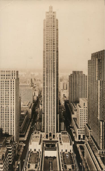Rockefeller Center, New York. World's largest building enterprise ever undertaken by private capital.