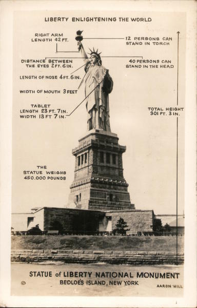 Statue of Liberty National Monument, Bedloes Island New York