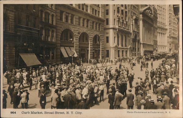 Curb Market, Broad Street New York