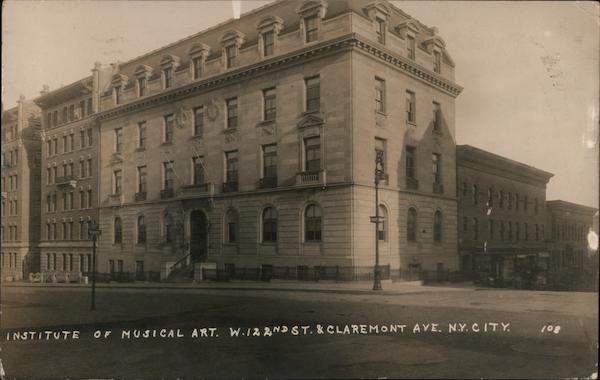 Institute of Musical Art - W. 122nd Street & Claremont Avenue New York