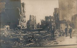 1906 earthquake damage on Market Street Postcard