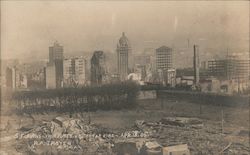 City Ruins From Jones Street After Fire - Apr. 18, '06 Postcard