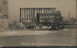Fairmont Hotel, Flood Mansion, Hopkins Institute Postcard