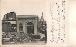 Montgomery Street, First Building Erected in Burned District Postcard
