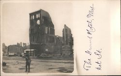 The Grand Hotel Market Street in Ruins Postcard